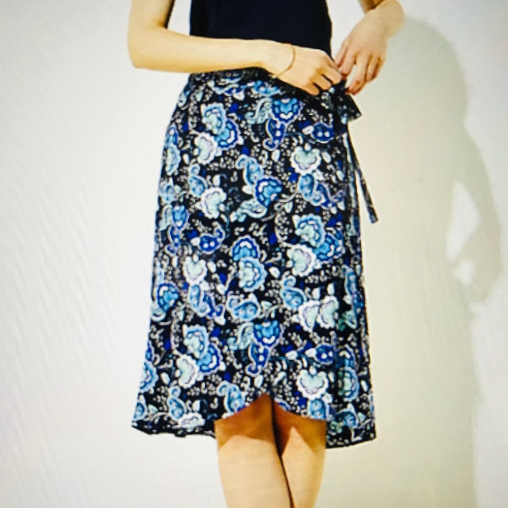 NWT LOFT GEO Wrap Skirt